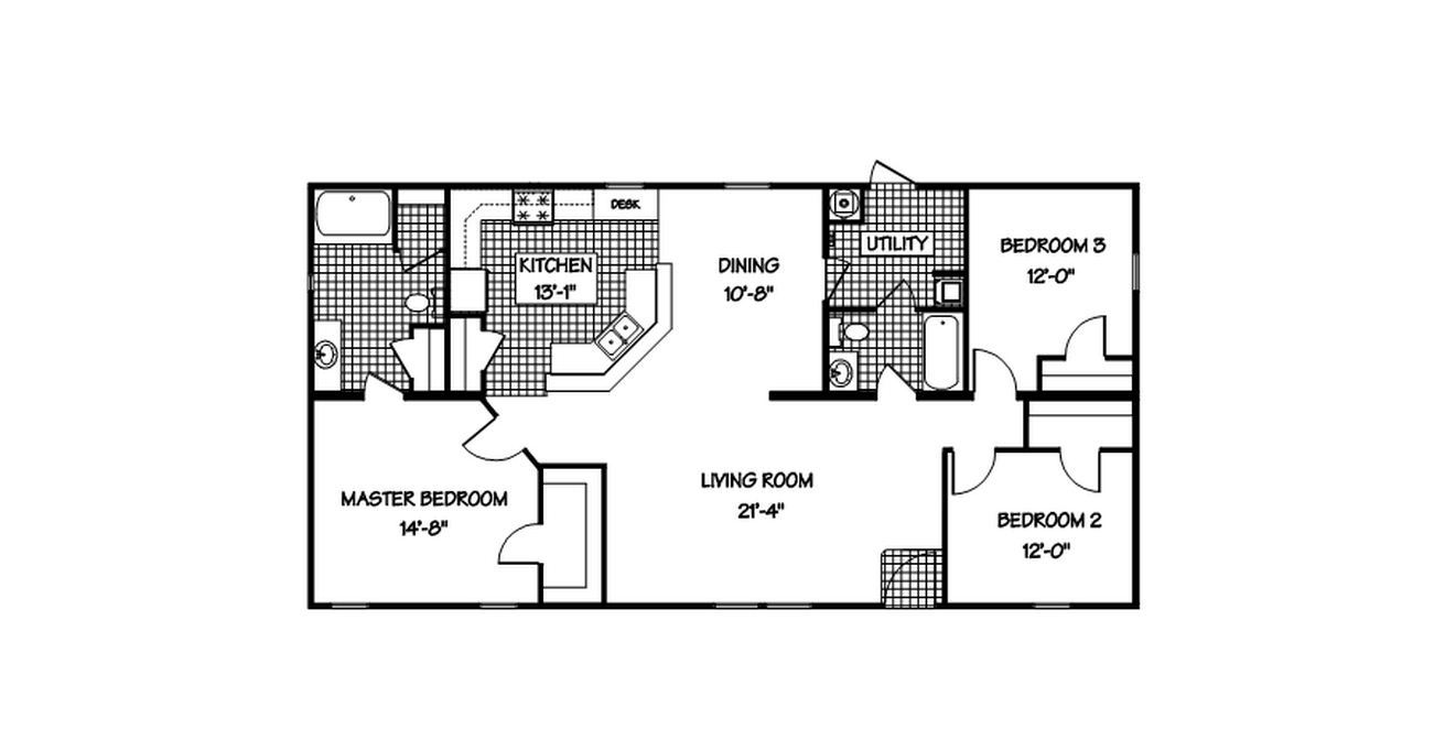 Missouri Ranch Modular Home 1,387 SF 3 Bed 2 Bath Next Modular