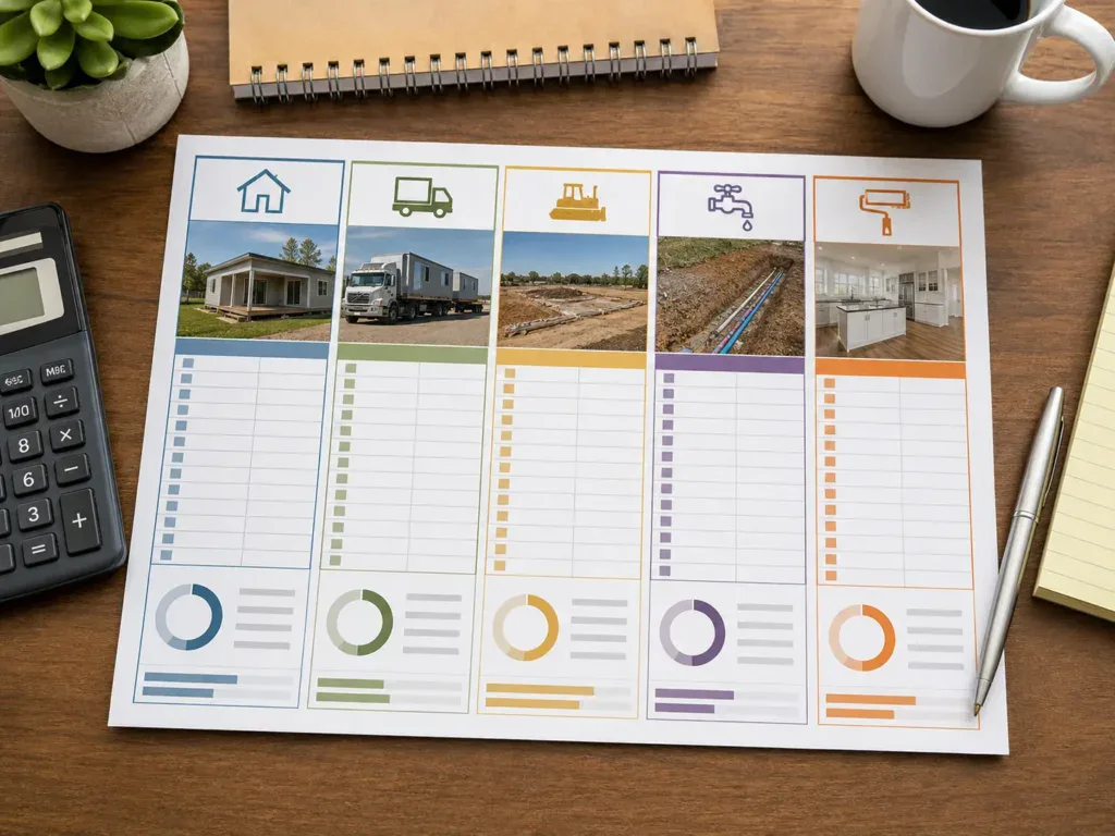 Next Modular project budget for Naperville, IL buyers.