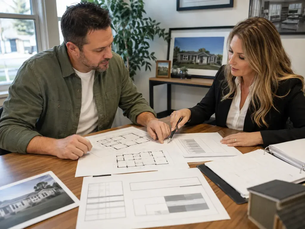Modular home financing documents for a Muncie, Indiana home buyer